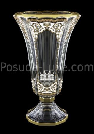 Ваза на ножке 40 см Flora's Empire Golden White Light Astra Gold