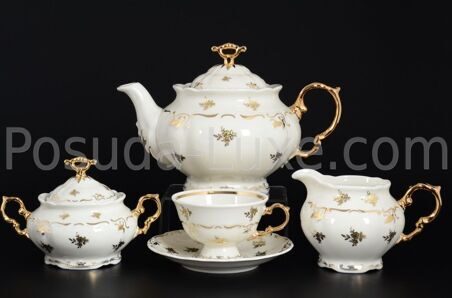 Чайный сервиз Thun Мария Луиза Ivory 6 персон 17 предметов