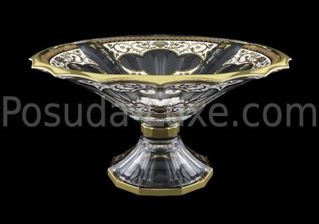 Фруктовница на ножке 34 см Flora's Empire Golden White Light Astra Gold