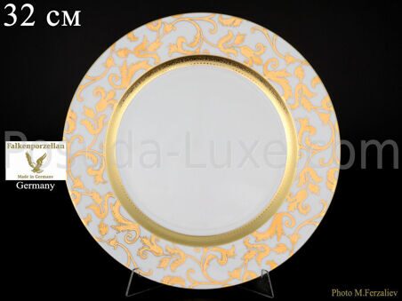 Блюдо круглое Falkenporzellan Tosca Creme Gold 32 см